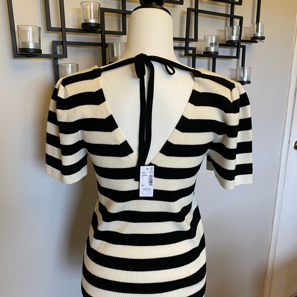 Reitmans black and cream knit top - Picture 3 of 5